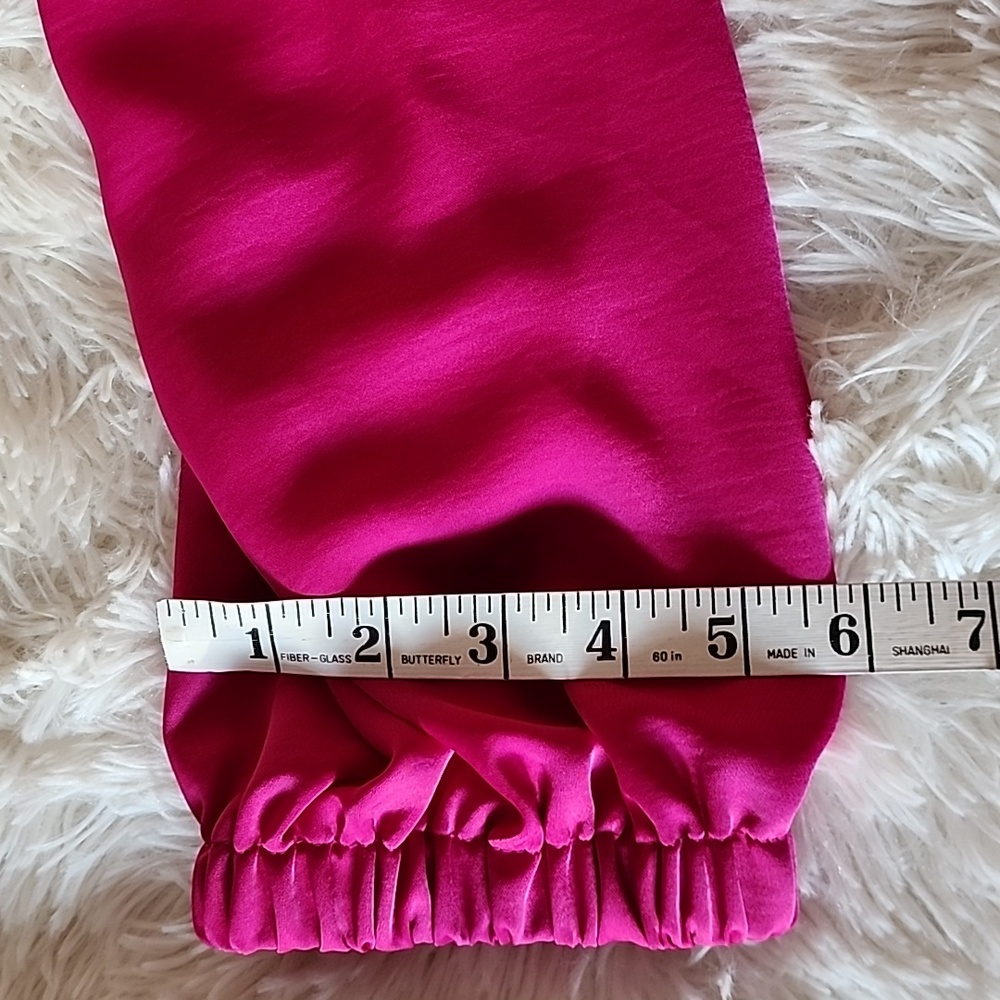 Karl Lagerfeld Paris Brand New Vibrant Pink Double-Breasted Blouse - Picture 7 of 10